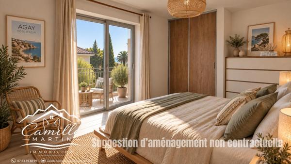 Appartement Le Dramont 2 pièce(s) 55.82 m2