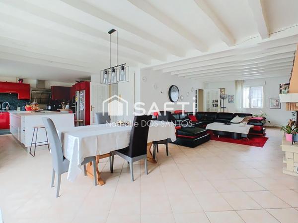 Maison familiale 165m² + sous sol total de 100m²