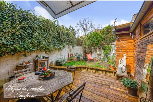 Fontenay-sous-Bois-A vendre maison de 2008-6p-jardin-2 terrasses-un balcon-Une dépendance-cave-Calme-sans vis-à-vis