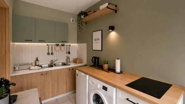 Studio de 32,62 m² avec terrasse ouverte – Villeurbanne