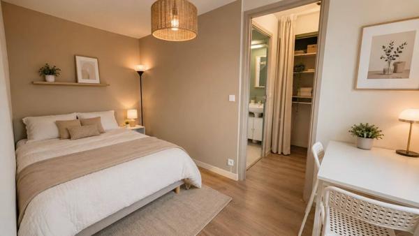 Studio de 32,62 m² avec terrasse ouverte – Villeurbanne
