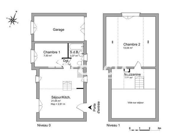 Location Maison 3 pièces 49.08 m² - 60 AVENUE AUBRY Le Plessis Trevise 94420