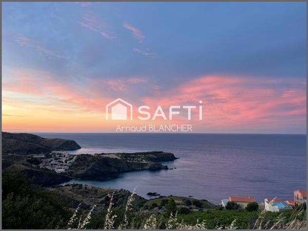 A quelques minutes de l'Espagne, charmante maison avec vue mer et montagne sur les hauteurs de Cerbère