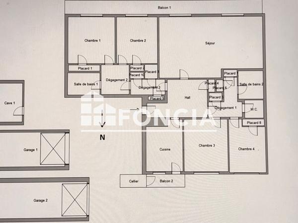 À vendre Appartement 6 pièces 150 m² - Saint-étienne 42000