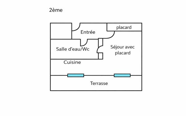 Appartement à vendre    1 pièce • 23,33 m2 Nice