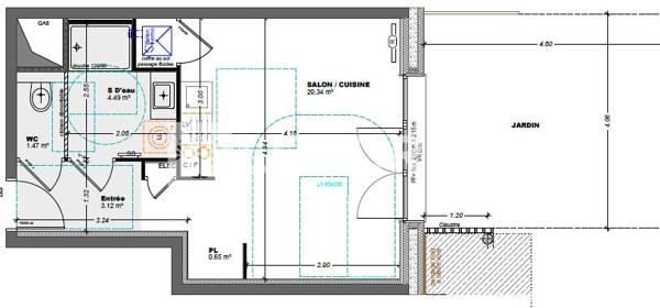 Achat appartement La Gacilly - 1 pièce(s) - 29 m² - 99 839 €