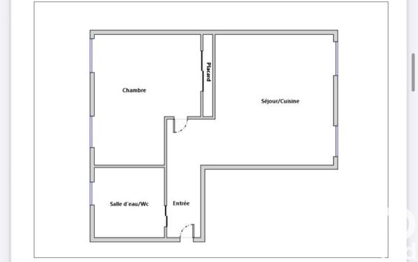 Appartement à vendre 2 pièces 35 m² Gonesse