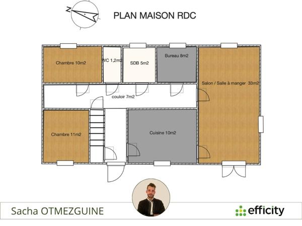 Maison 5 pièces - 130 m² Exclusivité efficity