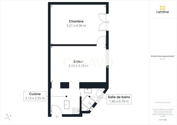 Vente Appartement 2 pièces de 34m² - 75004 Paris