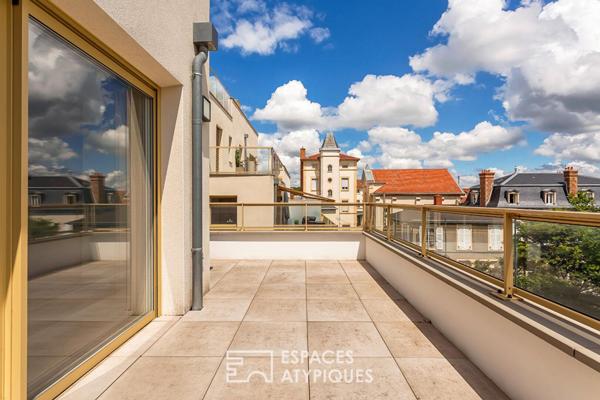 Magnifique appartement de standing avec terrasse et vue imprenable sur Lyon
