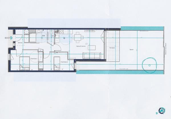 MONTREUIL – T3 RÉCENT AVEC JARDIN 39 M² et TERRASSE (PARKING en sus du prix)