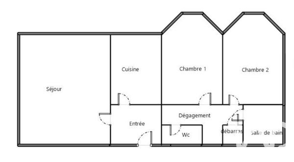 Appartement à vendre 3 pièces 73 m² Puteaux