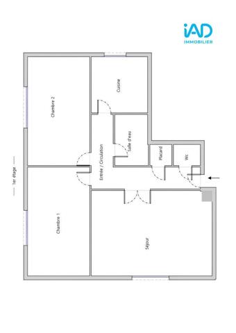 Appartement à vendre 3 pièces 65 m² Montreuil