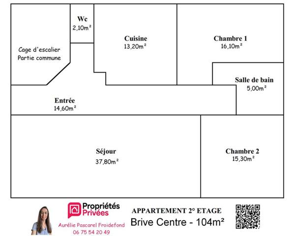 RARE : Brive centre - appartement T4 -104m² - rénové / Secteur Grande Poste - Halle Gaillarde