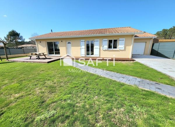 Maison contemporaine de plain- pied 3 chambres à Marcheprime