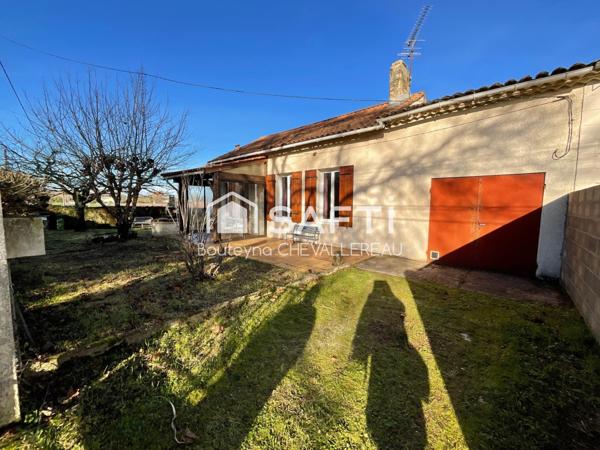 Maison plain-pied de 70m2 avec jardin et garage