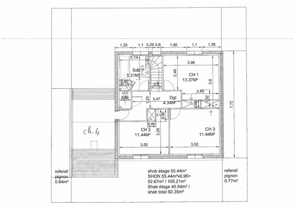 Maison · Location St Julien (21490) 5 pièces · 102m²