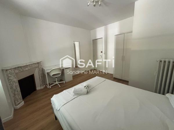 Appartement T5, 105m2, RDC surélevé, cave