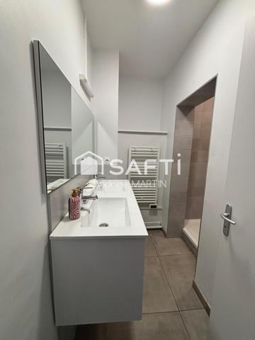 Appartement T5, 105m2, RDC surélevé, cave