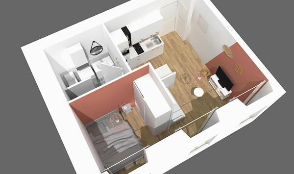 Appartement à louer    1 pièce •  Graulhet