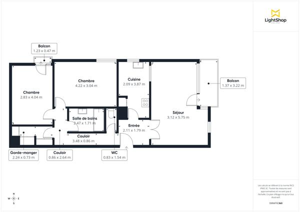 Calme Absolu ! T3 de 69 m² avec balcon et garage - 5min tram T4 - Allée Thiellement, Le Raincy