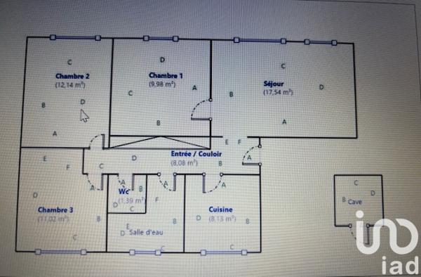 Appartement à vendre 4 pièces 74 m² Saint-Ouen-l'Aumône