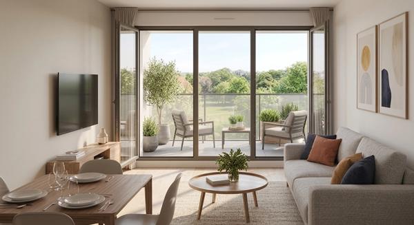 appartement à vendre 3 pièces COMPIEGNE (60)