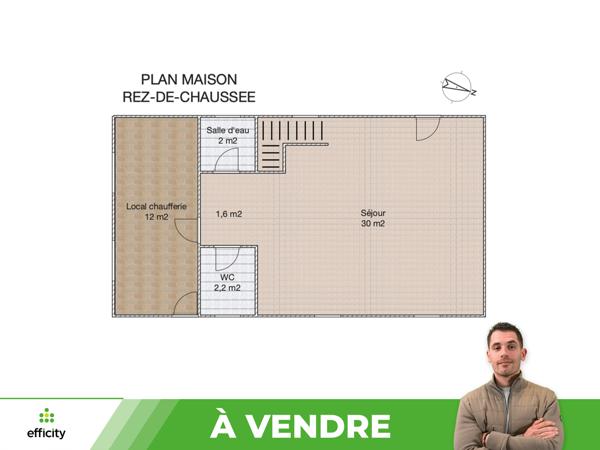Maison 4 pièces - 70 m² Exclusivité efficity