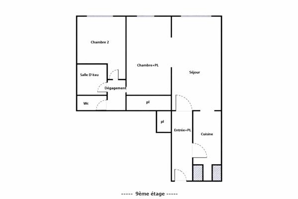 Appartement 3 pièces - 63 m² Exclusivité efficity