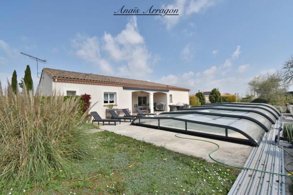Maison à vendre de plain pied avec piscine 130m2