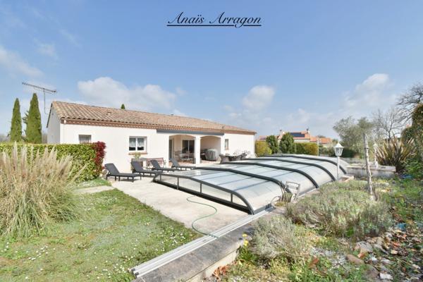 Maison à vendre de plain pied avec piscine 130m2