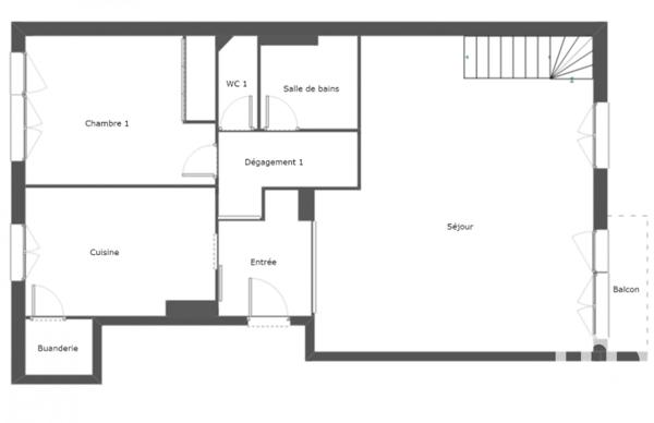 Duplex 4 pièces de 100 m² à Nantes (44100)