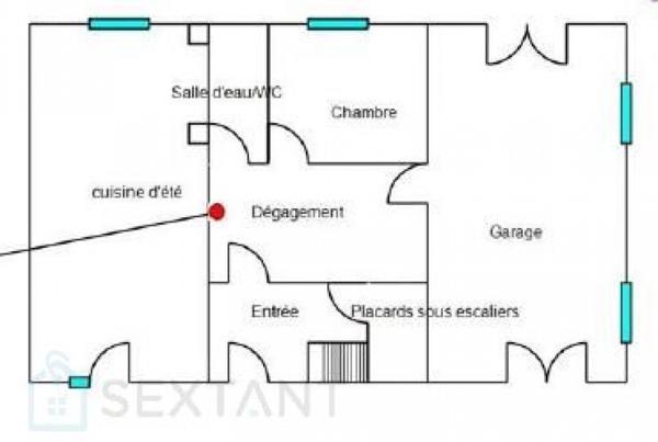 Maison traditionnelle 6 pièces avec jardin et garage