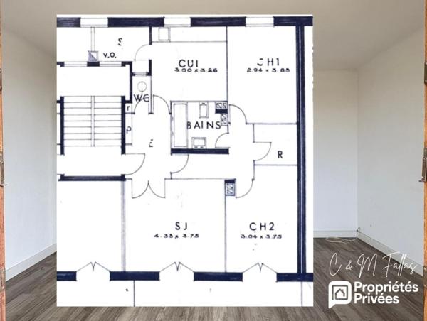 Appartement T3 lumineux 70 m² - Cave + parking fermé à Orange