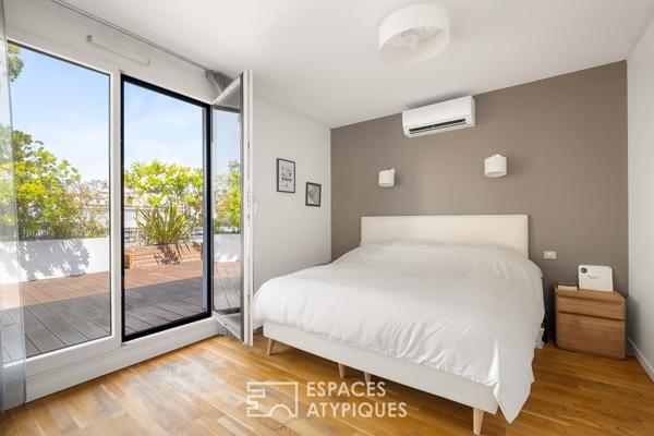 Toit-terrasse d’exception avec très grande terrasse et garage dans une résidence de standing