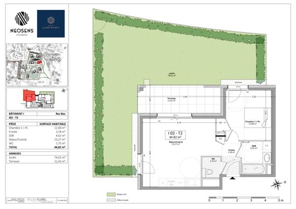 Appartement à vendre 2 pièces COLLONGES SOUS SALEVE (74)