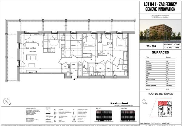 Appartement à vendre 5 pièces 120 m² Ferney-Voltaire