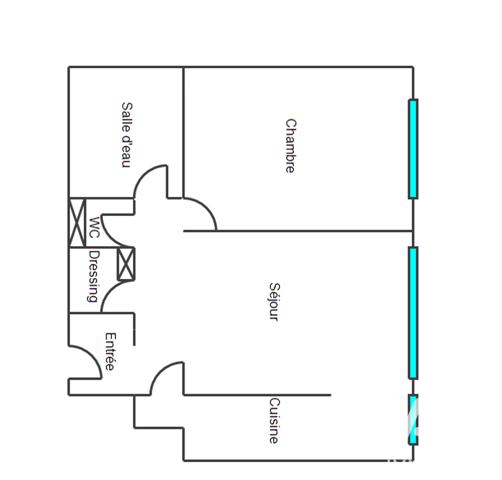 Appartement à vendre 2 pièces 52 m² Paris 19