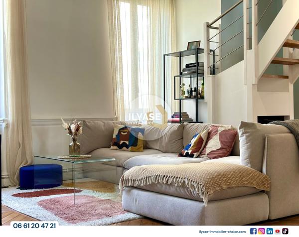 Chalon-sur-Saône (71100) Appartement T4 | 125 m² | Plein coeur de Chalon
