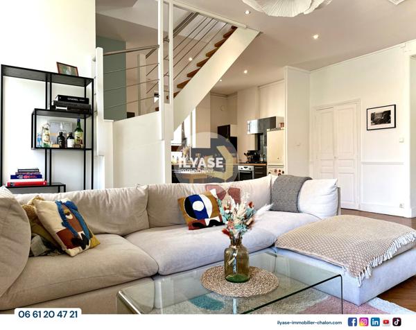 Chalon-sur-Saône (71100) Appartement T4 | 125 m² | Plein coeur de Chalon