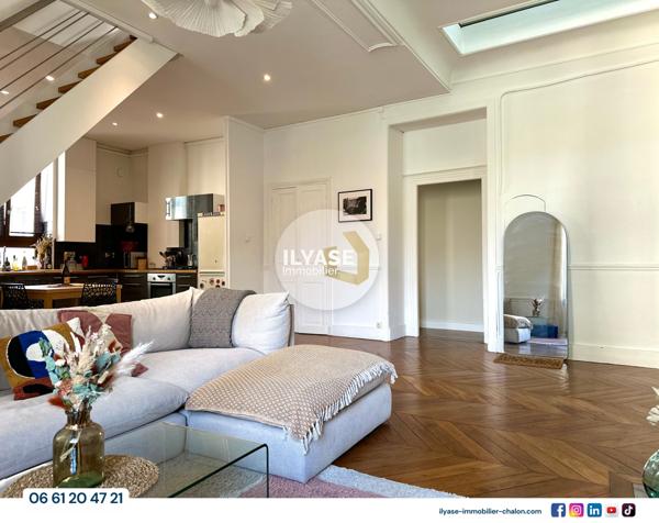 Chalon-sur-Saône (71100) Appartement T4 | 125 m² | Plein coeur de Chalon