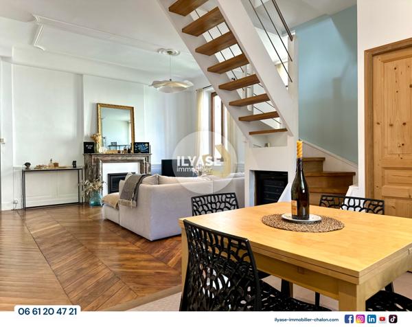 Chalon-sur-Saône (71100) Appartement T4 | 125 m² | Plein coeur de Chalon