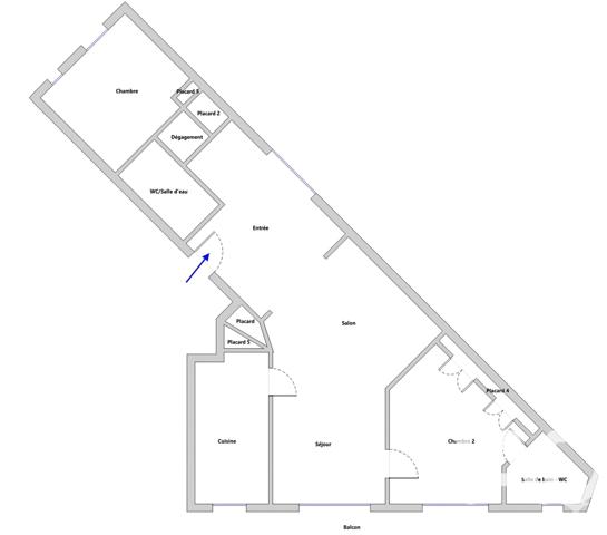 Appartement à vendre 3 pièces 89,47 m² 