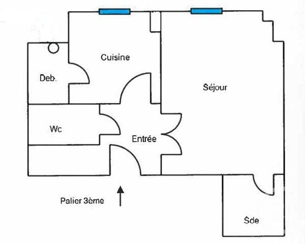Appartement F1 à vendre  1 pièce - 30,34 m2 BOULOGNE BILLANCOURT - 92