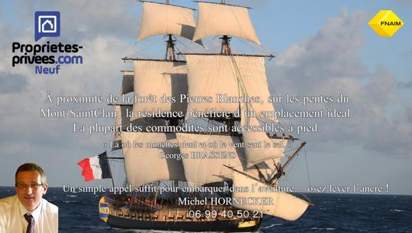 Proche de l'Espace Brassens, T4 de 82 m² au deuxième étage, bénéficiant d'une terrasse de18 m²  Sud Est