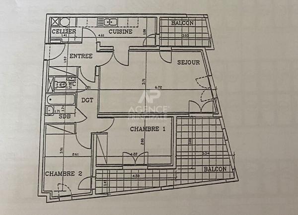 À vendre ? Appartement 3 pièces avec balcons et parking ? Quartier des Coteaux du Bel-Air 320 000 € **  - Référence  18023