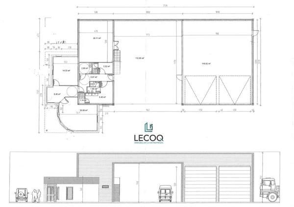 Local d'activité et grand stockage extérieur à MAYENNE