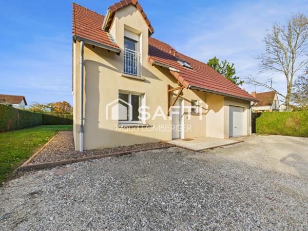 RIGNY – Pavillon 82 m² –  terrain clos 705 m²