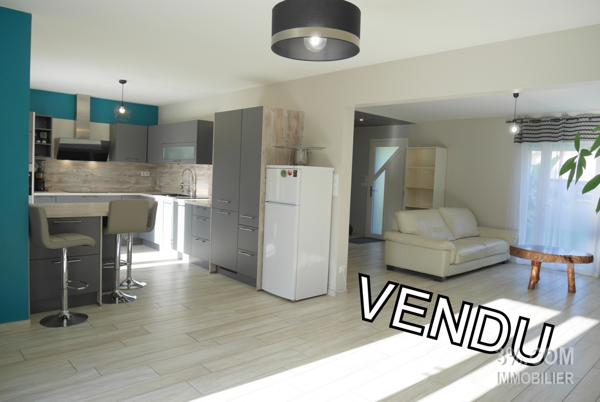 MAISON NON MITOYENNE À ÉTAGE DE 108 m² AU CALME EN IMPASSE, 3 CHAMBRES, JARDIN CLOS DE 613 m²  Les Sorinières (44840)