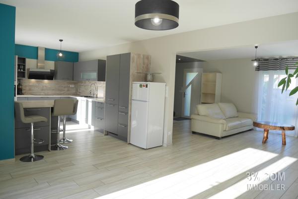 MAISON NON MITOYENNE À ÉTAGE DE 108 m² AU CALME EN IMPASSE, 3 CHAMBRES, JARDIN CLOS DE 613 m²  Les Sorinières (44840)